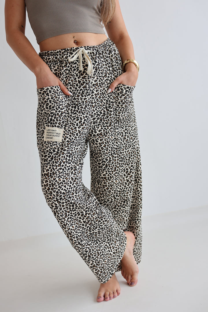 Sweatpants mit Leoprint Everyday