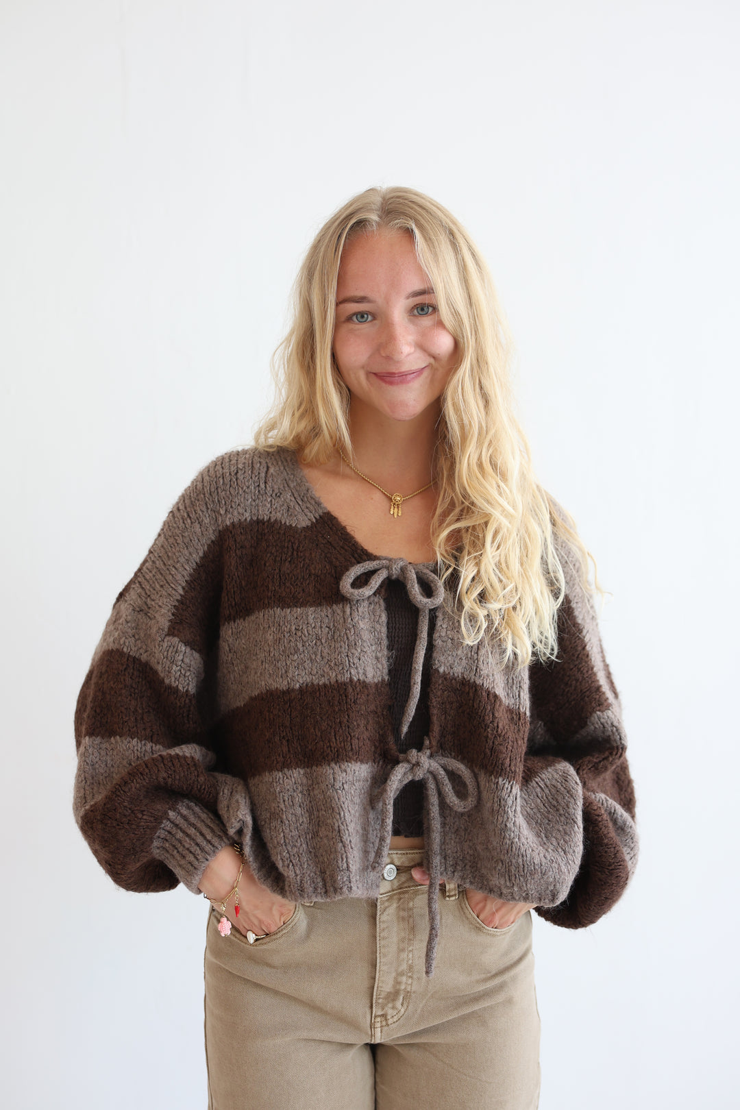 Gestreifter Cardigan Luana