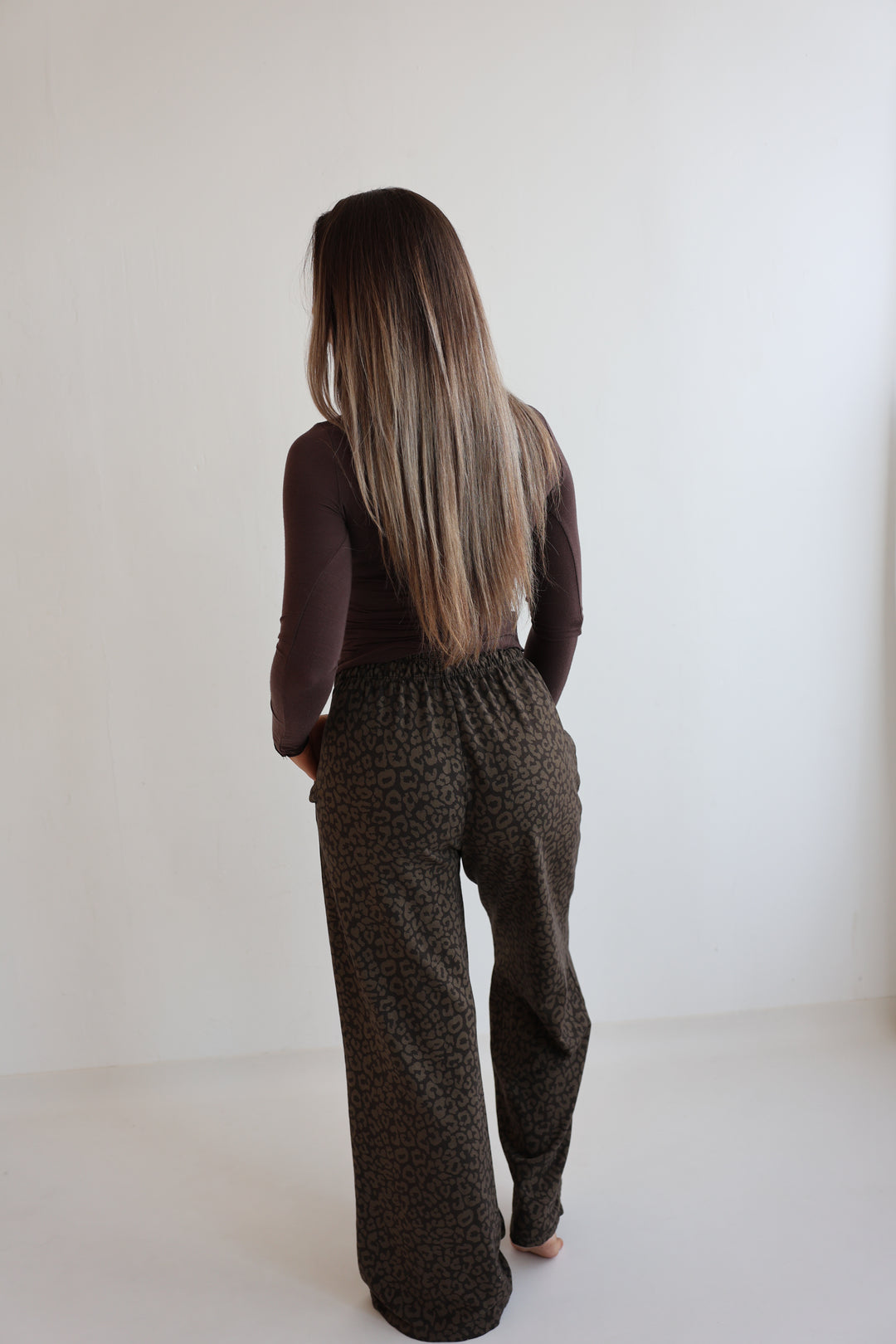 Jersey Jogger Pants mit Leoprint Nuna