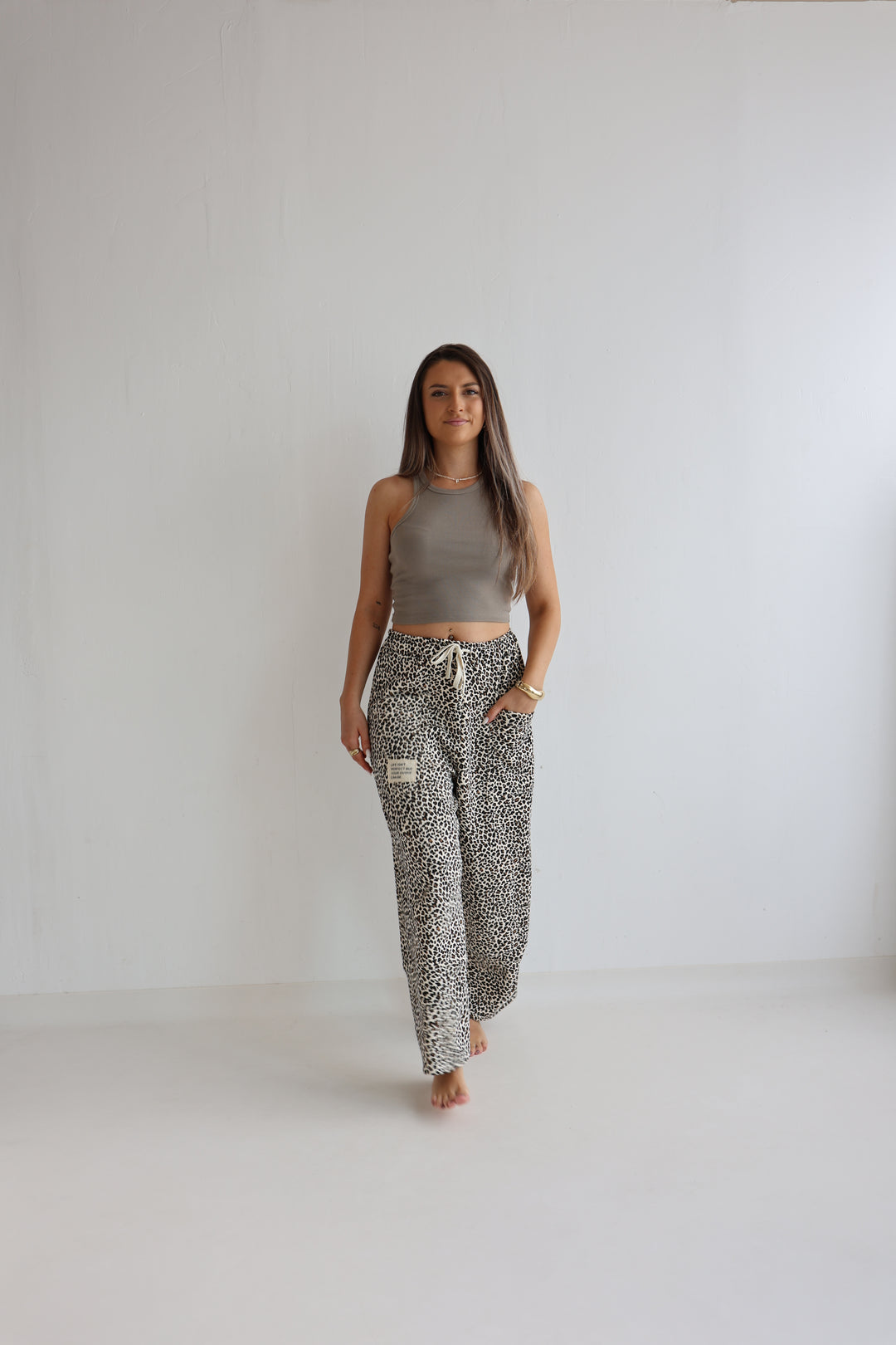 Sweatpants mit Leoprint Everyday