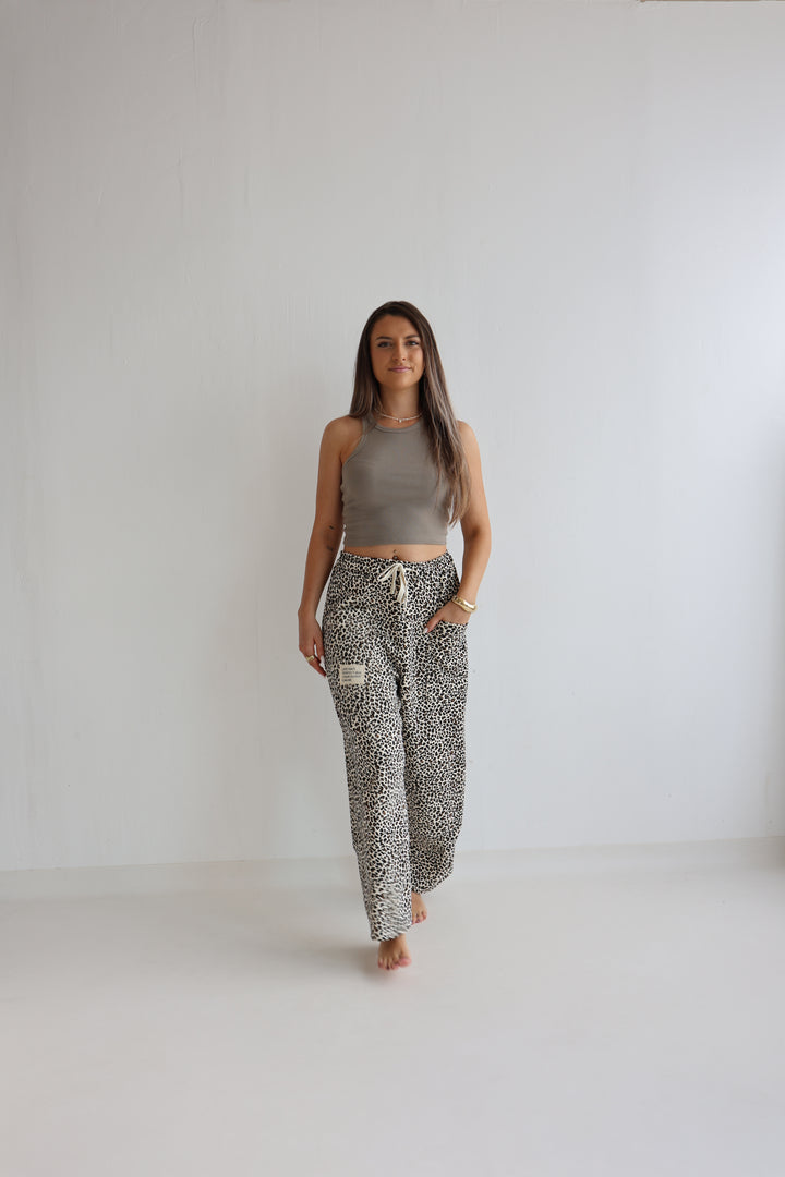 Sweatpants mit Leoprint Everyday