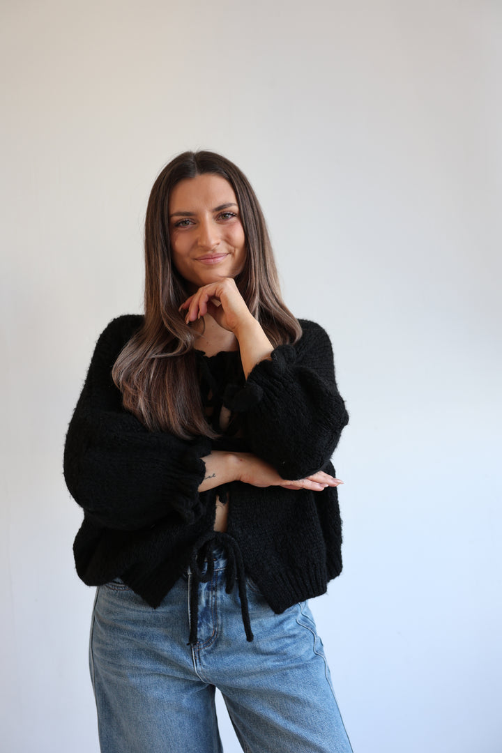 Cardigan mit Schleifen Lilly (3/4-Arm)