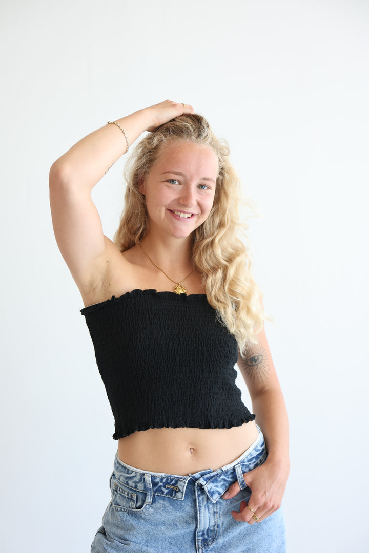 Croptop aus Musselin Malu