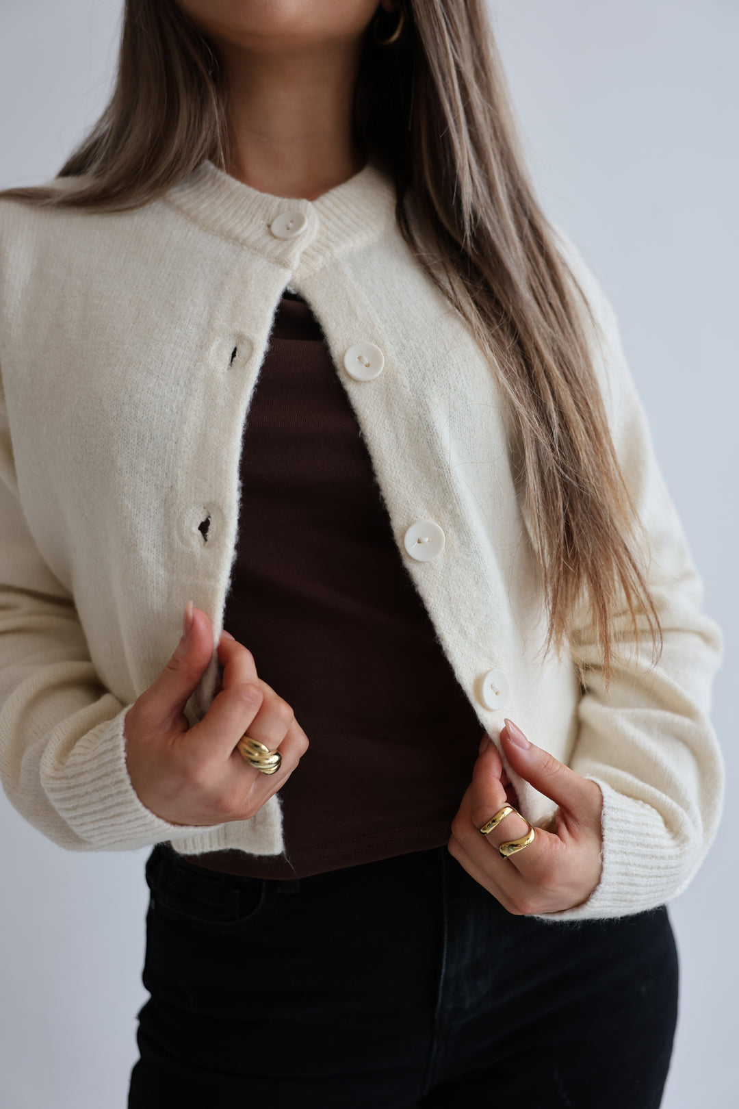 Cropped Cardigan Cozy Snuggle