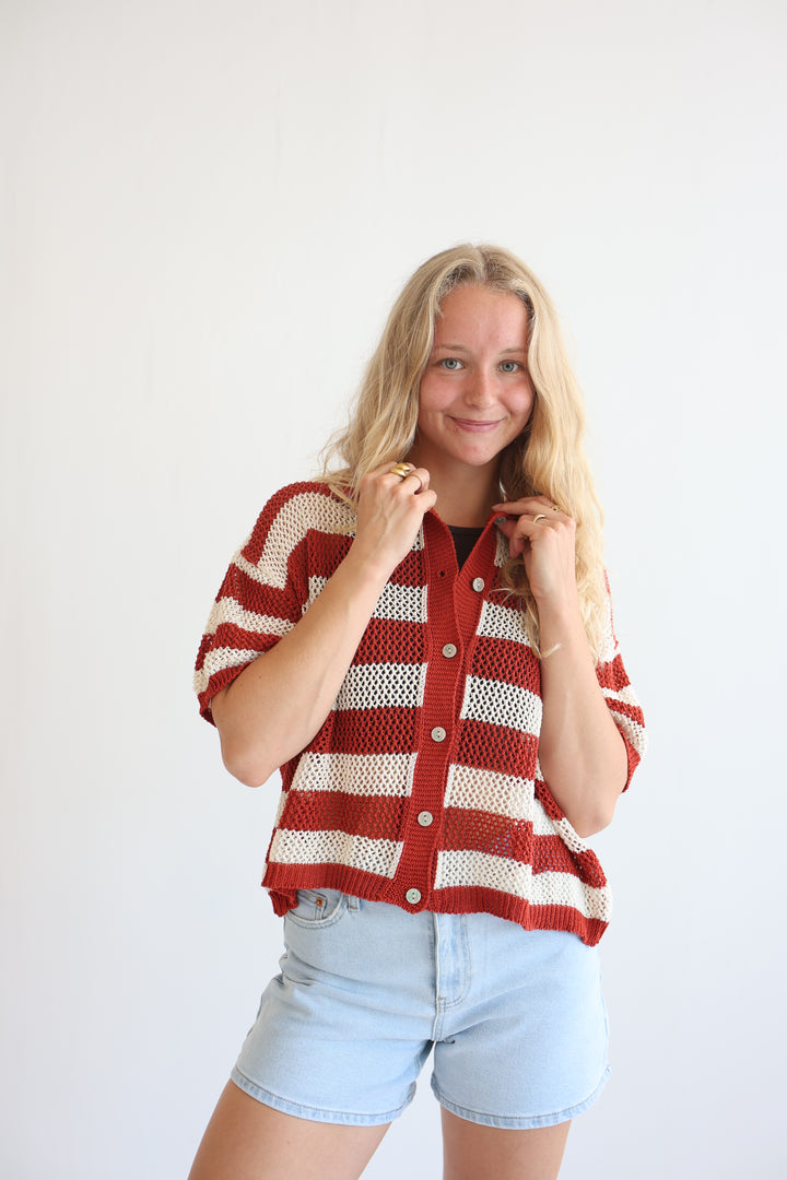 Crochet Polo T-Shirt