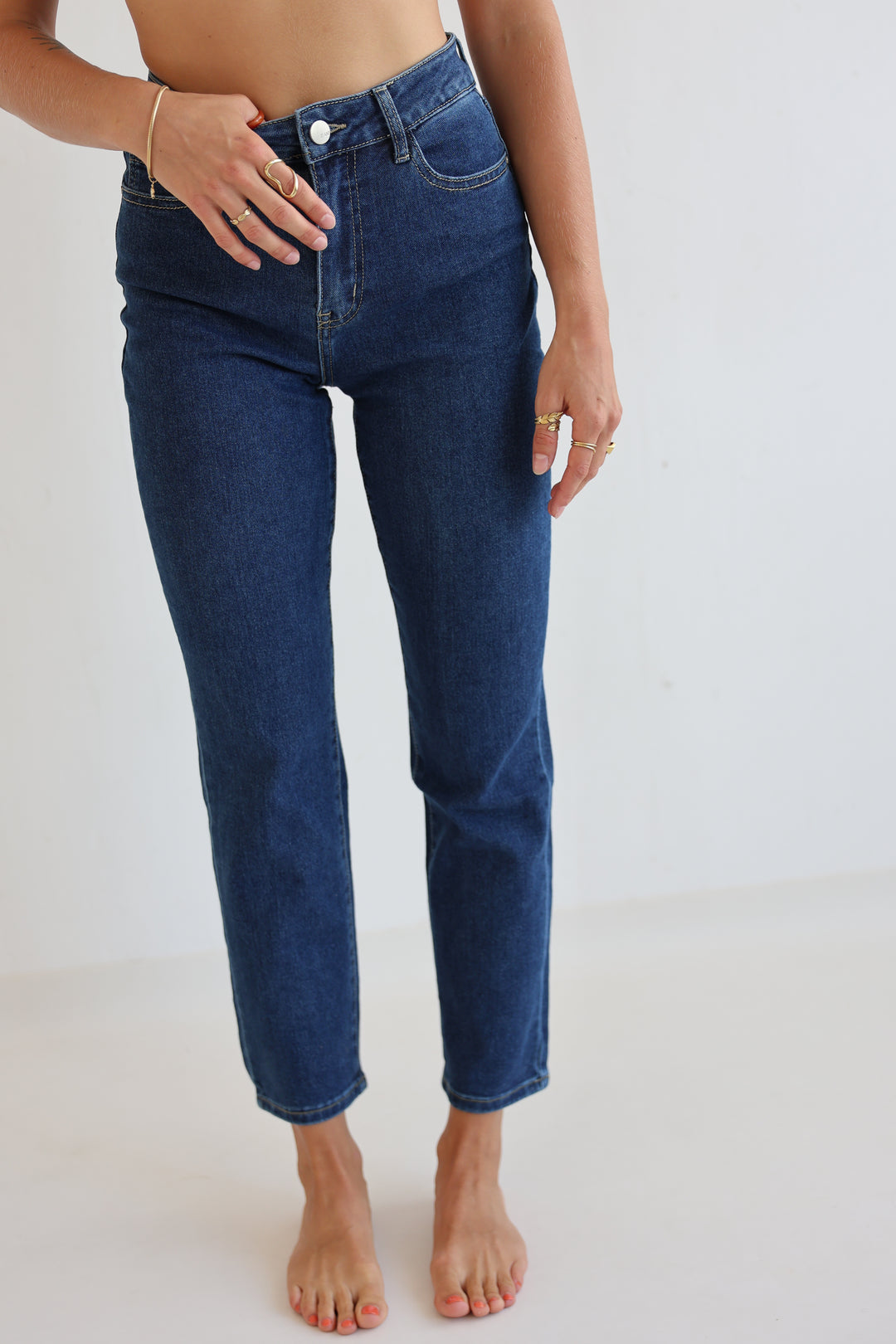 Mom Jeans Dark Blue Days