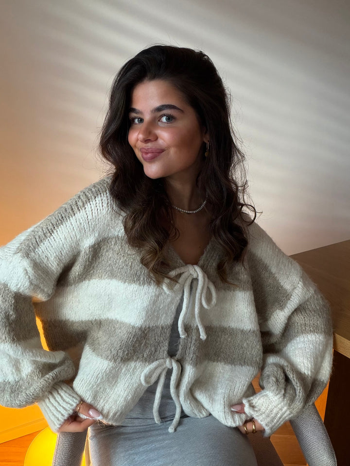 Gestreifter Cardigan Luana