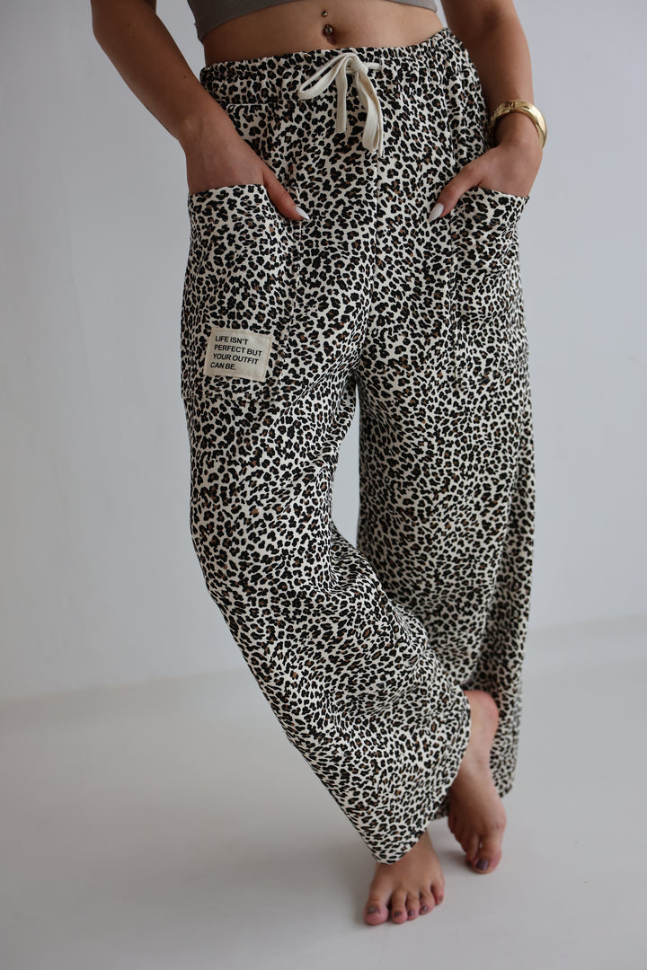 Sweatpants mit Leoprint Everyday