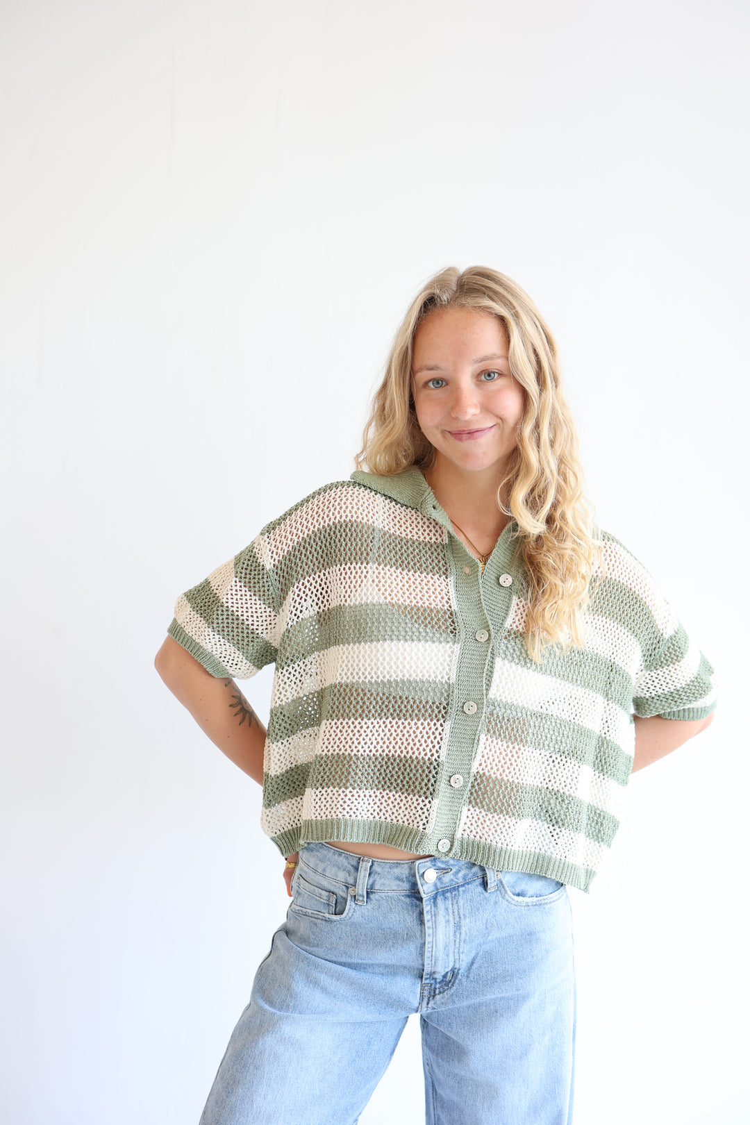 Crochet Polo T-Shirt