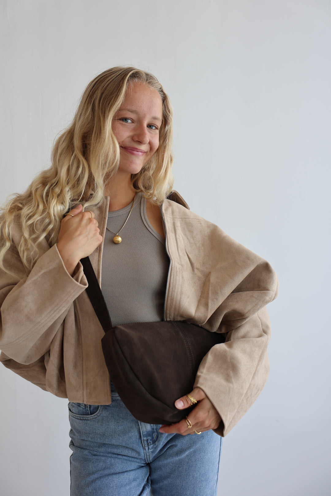 Wildledertasche Maple