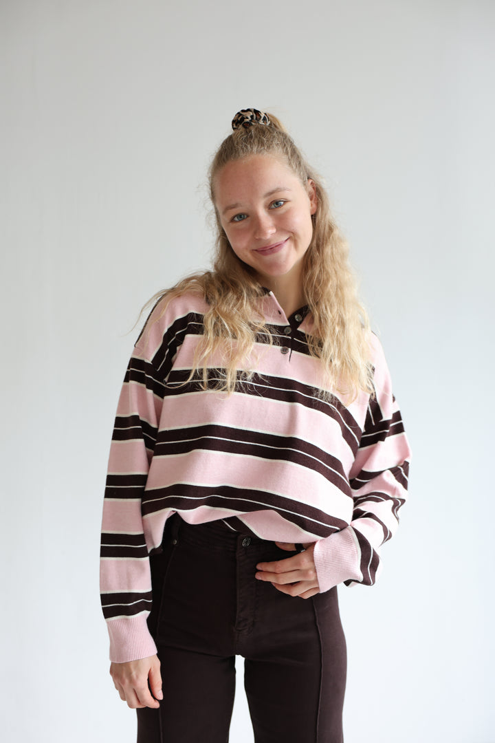 Long Polo Blossom Stripes