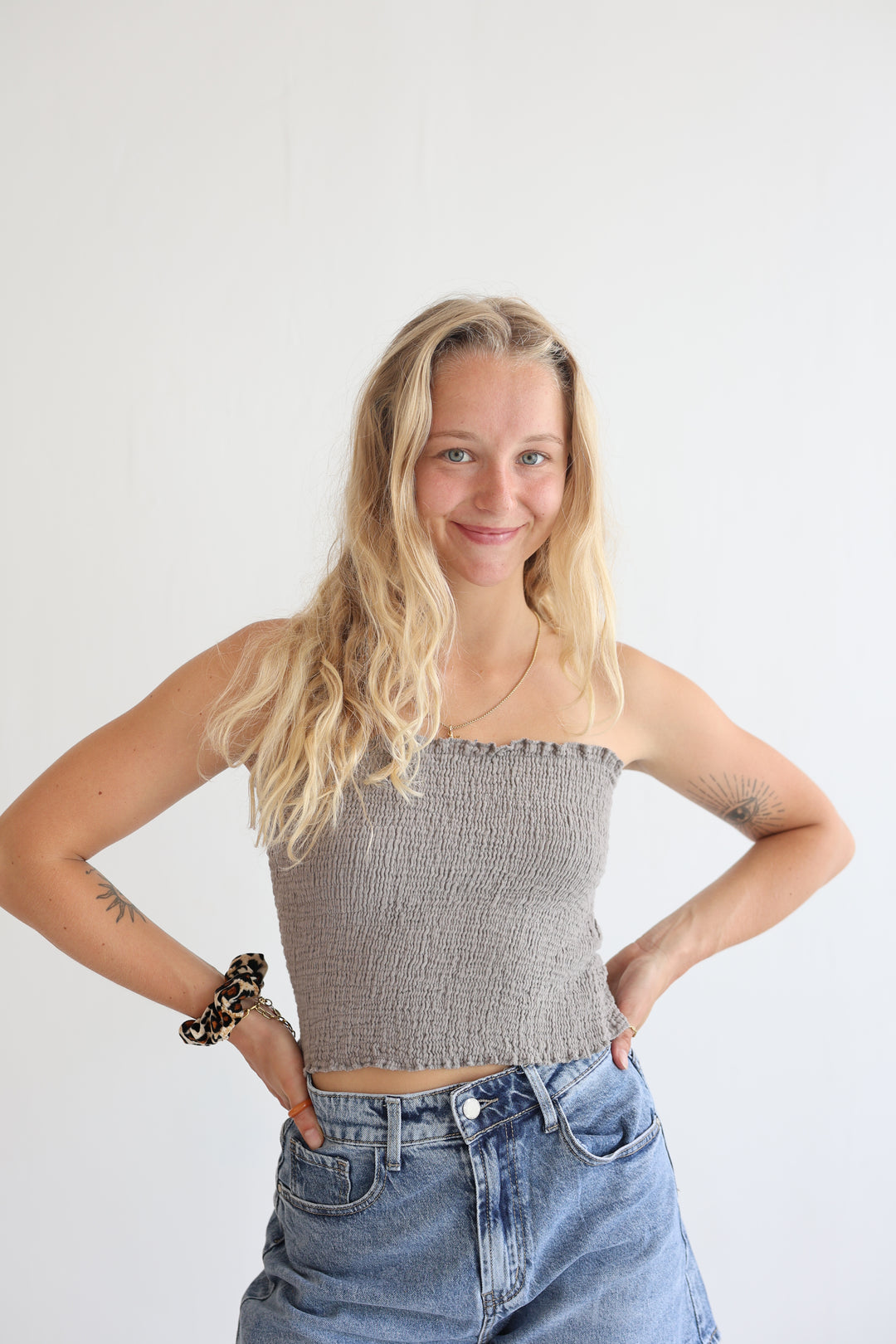 Croptop aus Musselin Malu