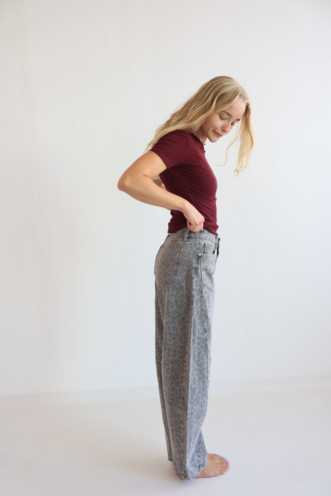 Graphite Wild Barrel Jeans