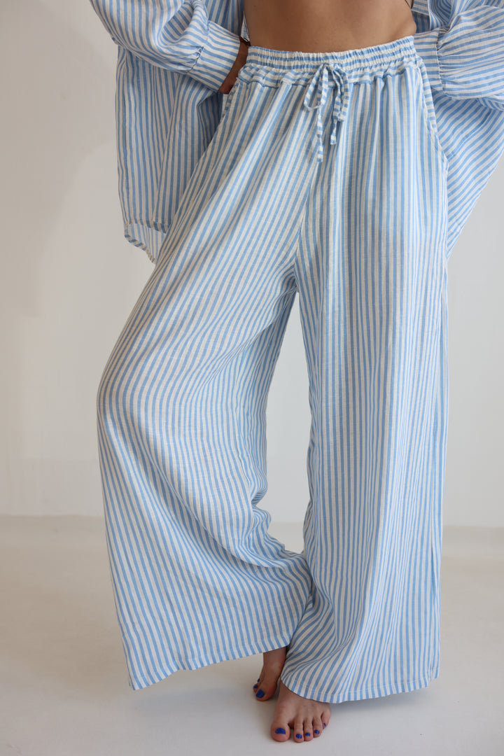 Striped Linen Hose