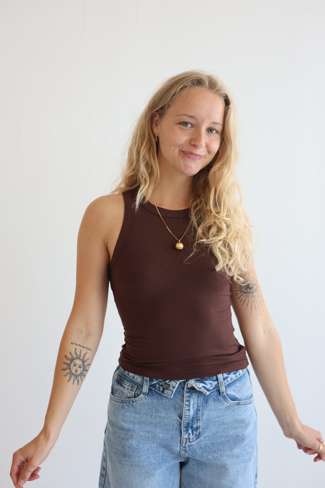Slim Fit Ribbed Tanktop