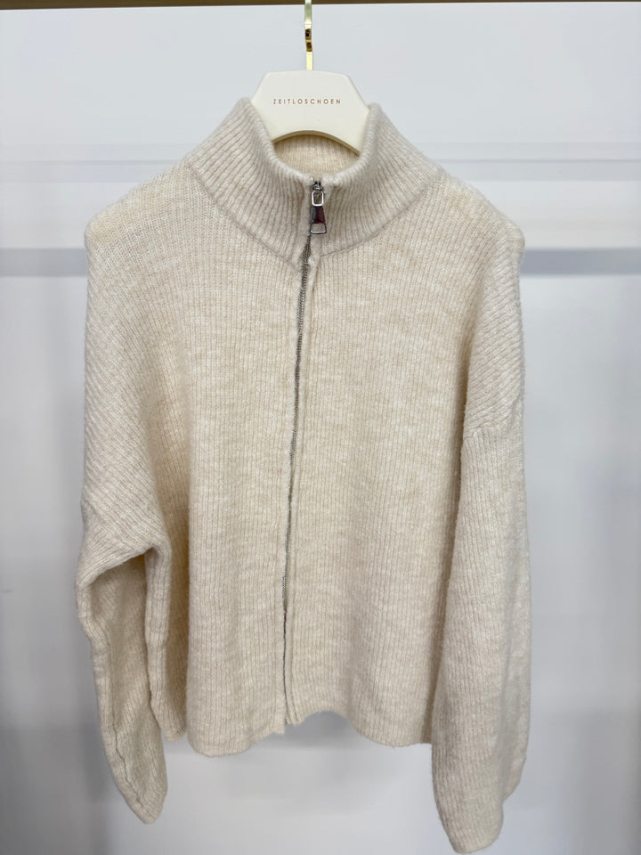 CASUAL ZIPPER CARDIGAN SOFT VANILLA (B-WARE)