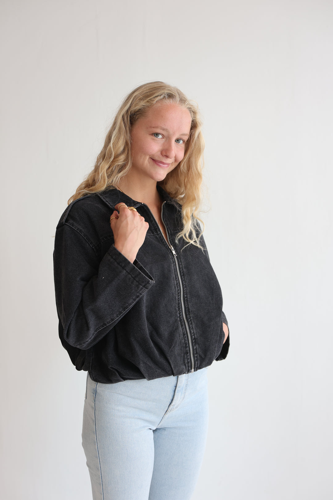 Nova Zip Denim Jacket