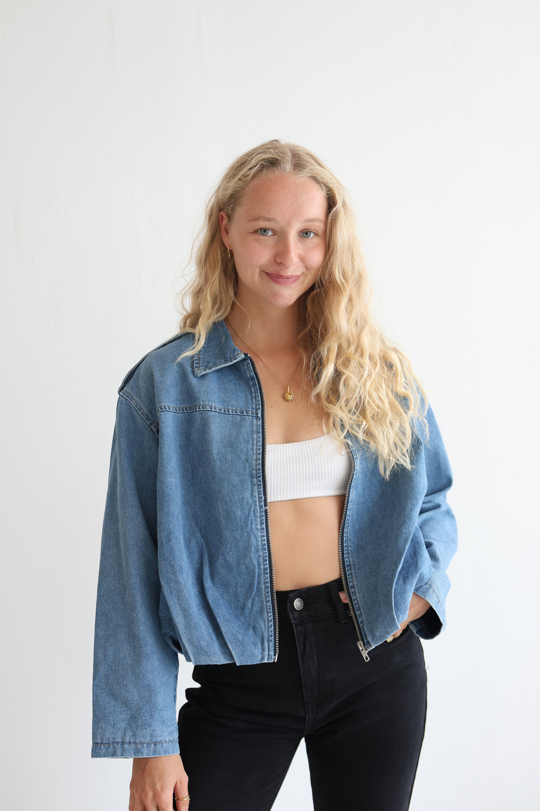 Nova Zip Denim Jacket