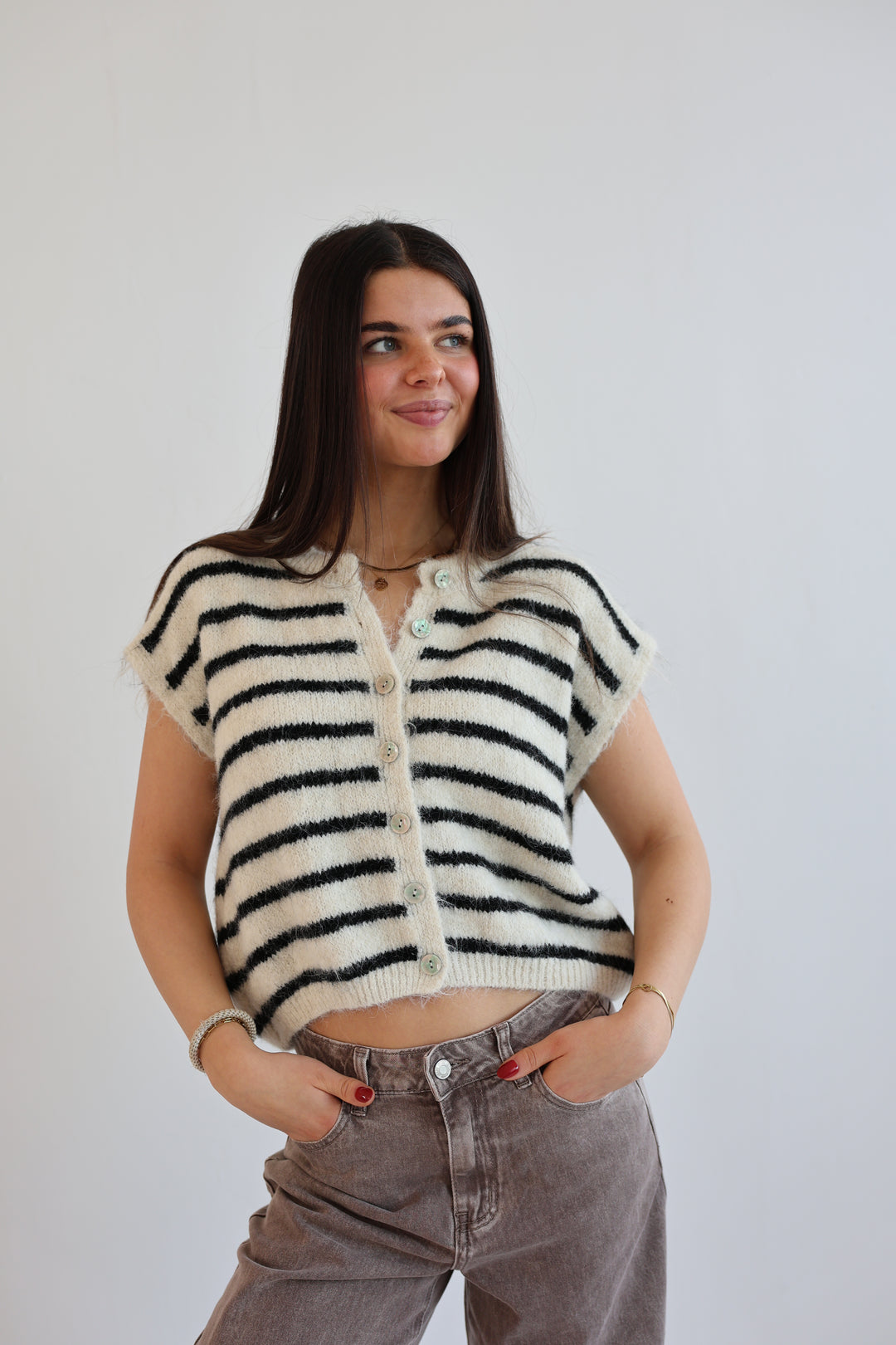 Gestreifte Weste Cosima