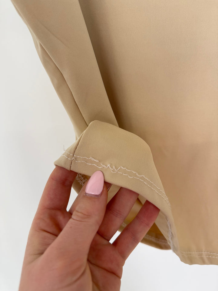 TOP MIT SPAGHETTITRÄGERN FENJA BEIGE GR.L/40 (B-WARE)