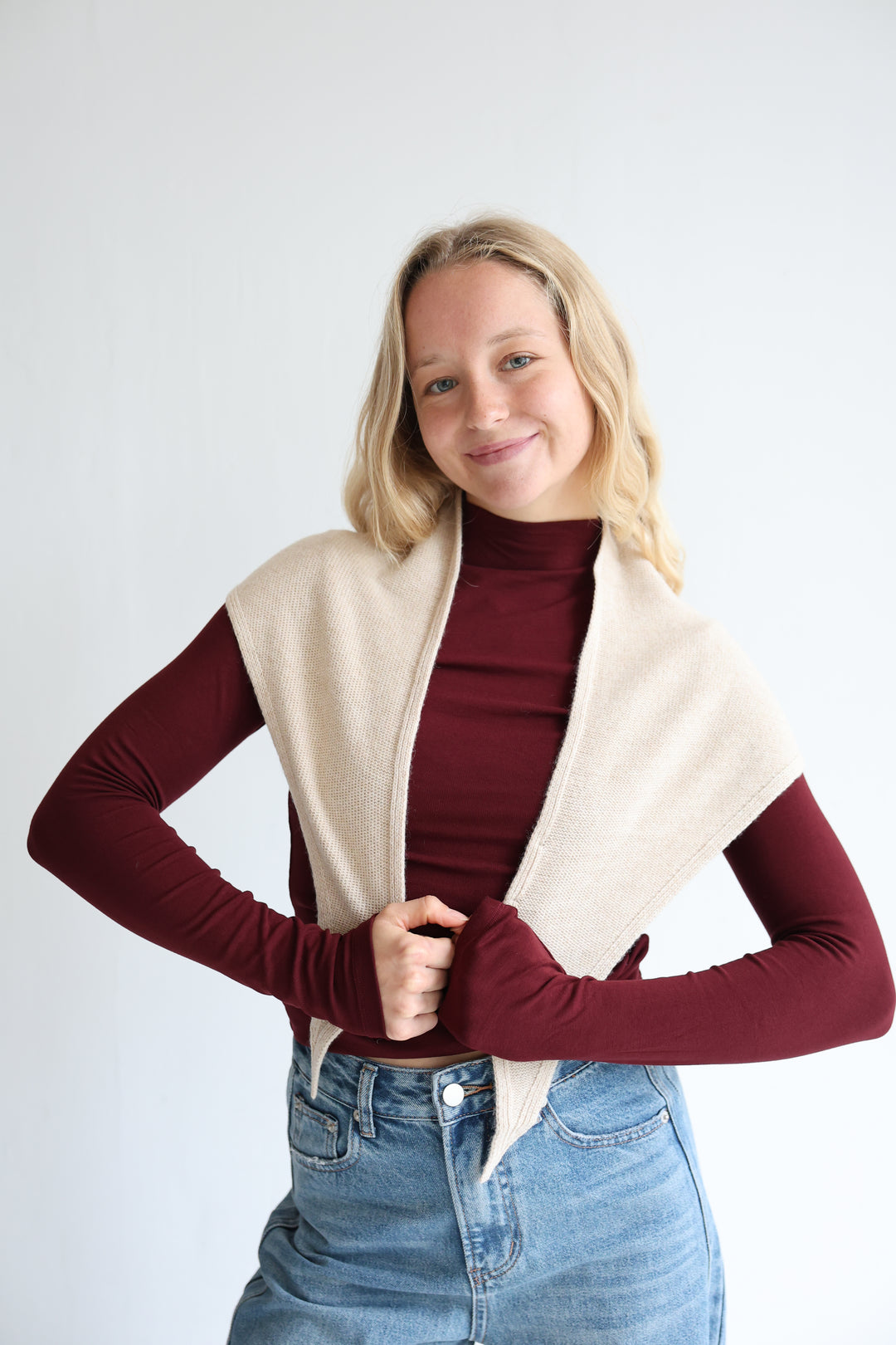 Cashmere Dreiecks-Schal