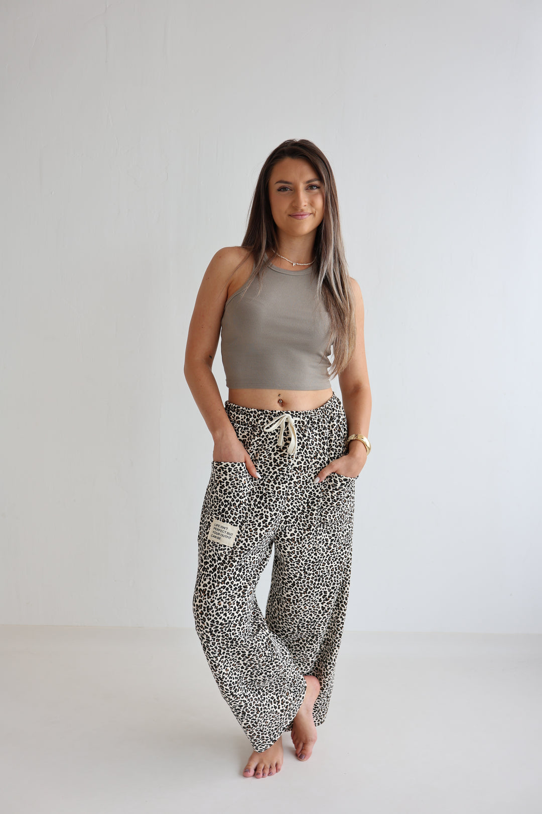 Sweatpants mit Leoprint Everyday