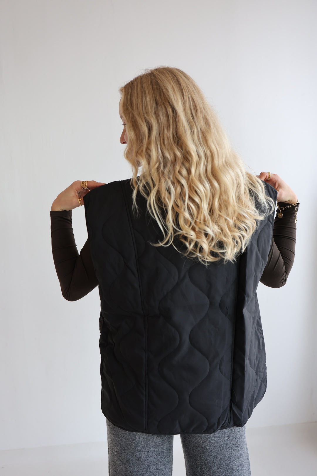 Black Puffer Vest