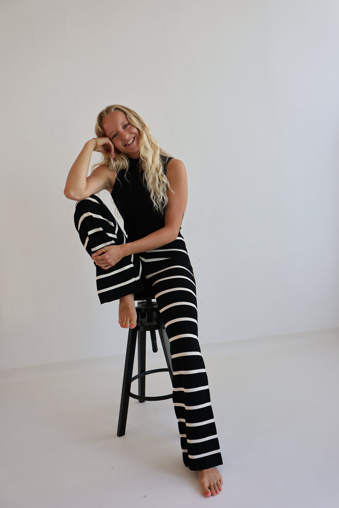 Lange gestreifte Hose Sandy Stripes