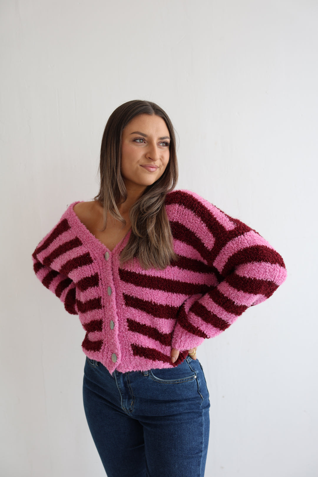 Cardigan Cuddle Stripes