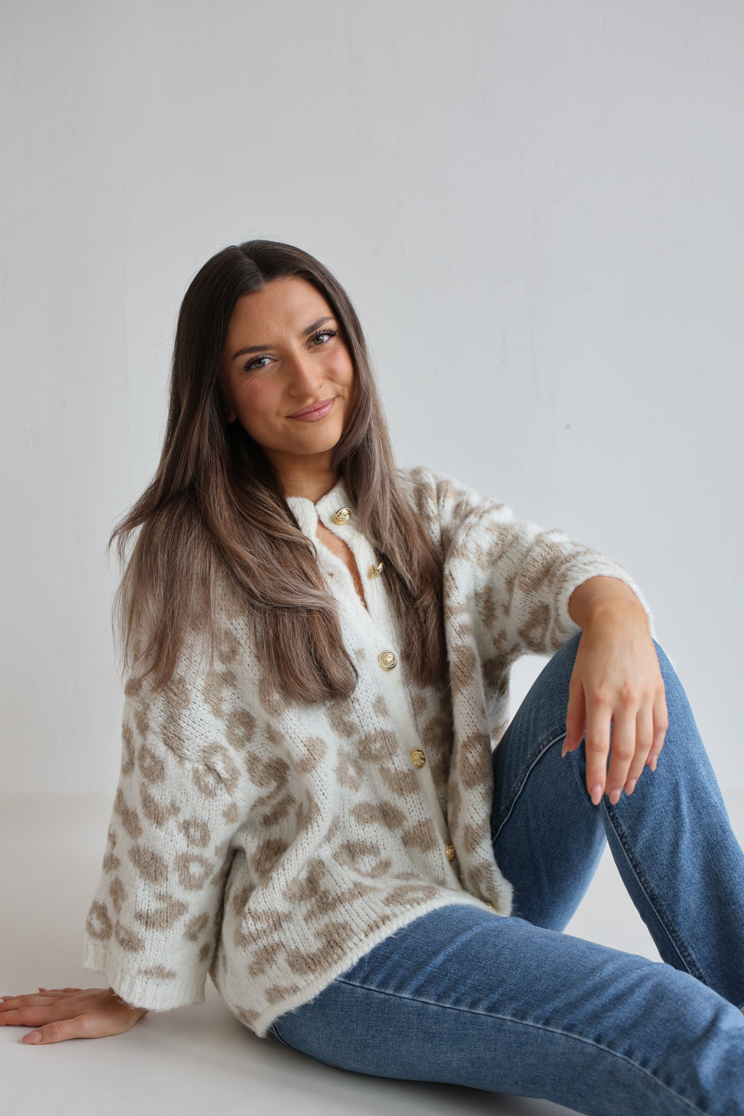 Leopard Glam Oversize Cardigan