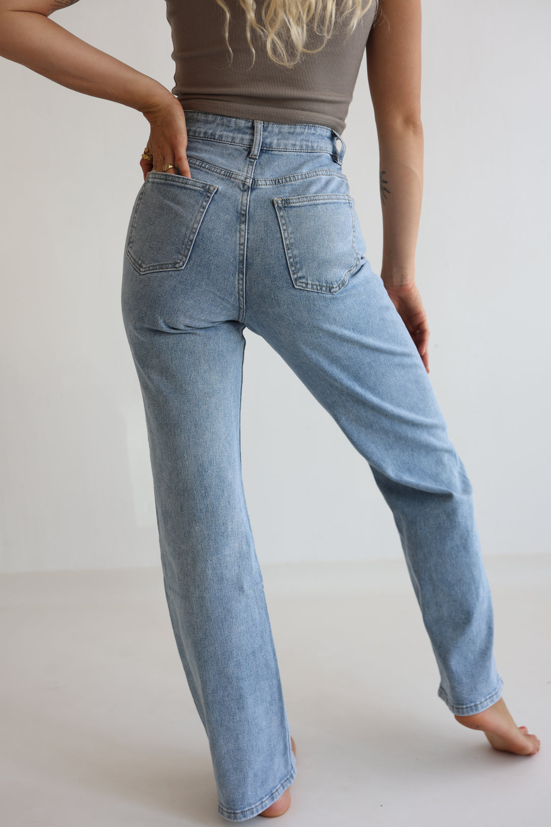 Asymmetrische Straight Fit Jeans Nova