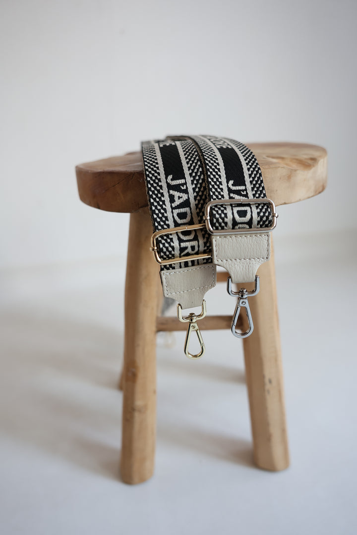 Taschengurt Jadore mit Lederabsatz