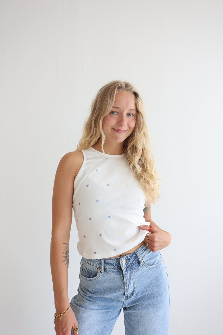 Happy Hearts Colorful Tanktop