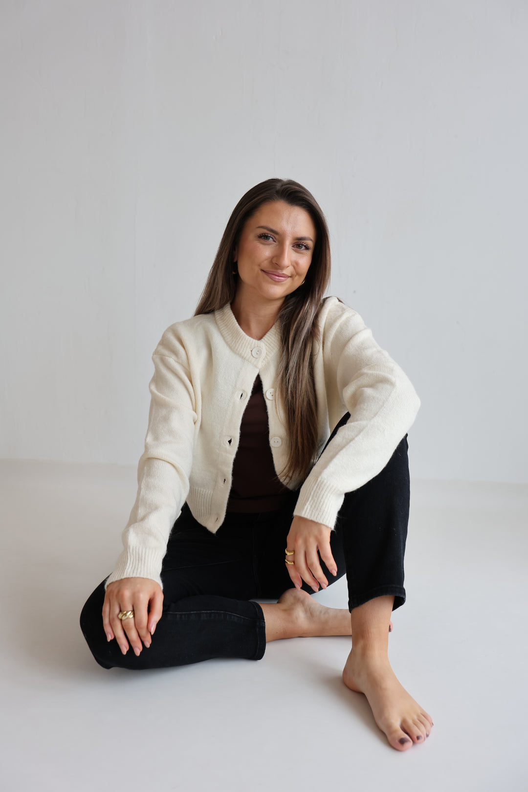 Cropped Cardigan Cozy Snuggle