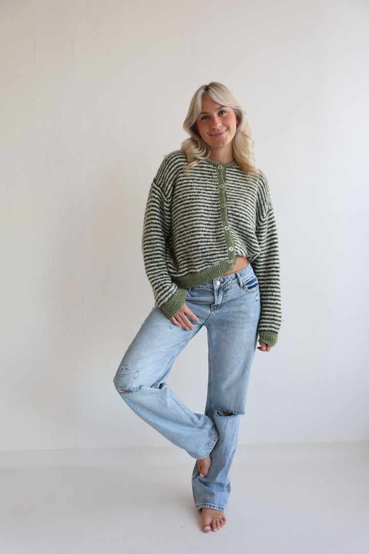 Gestreifter Cardigan Moodline Knit