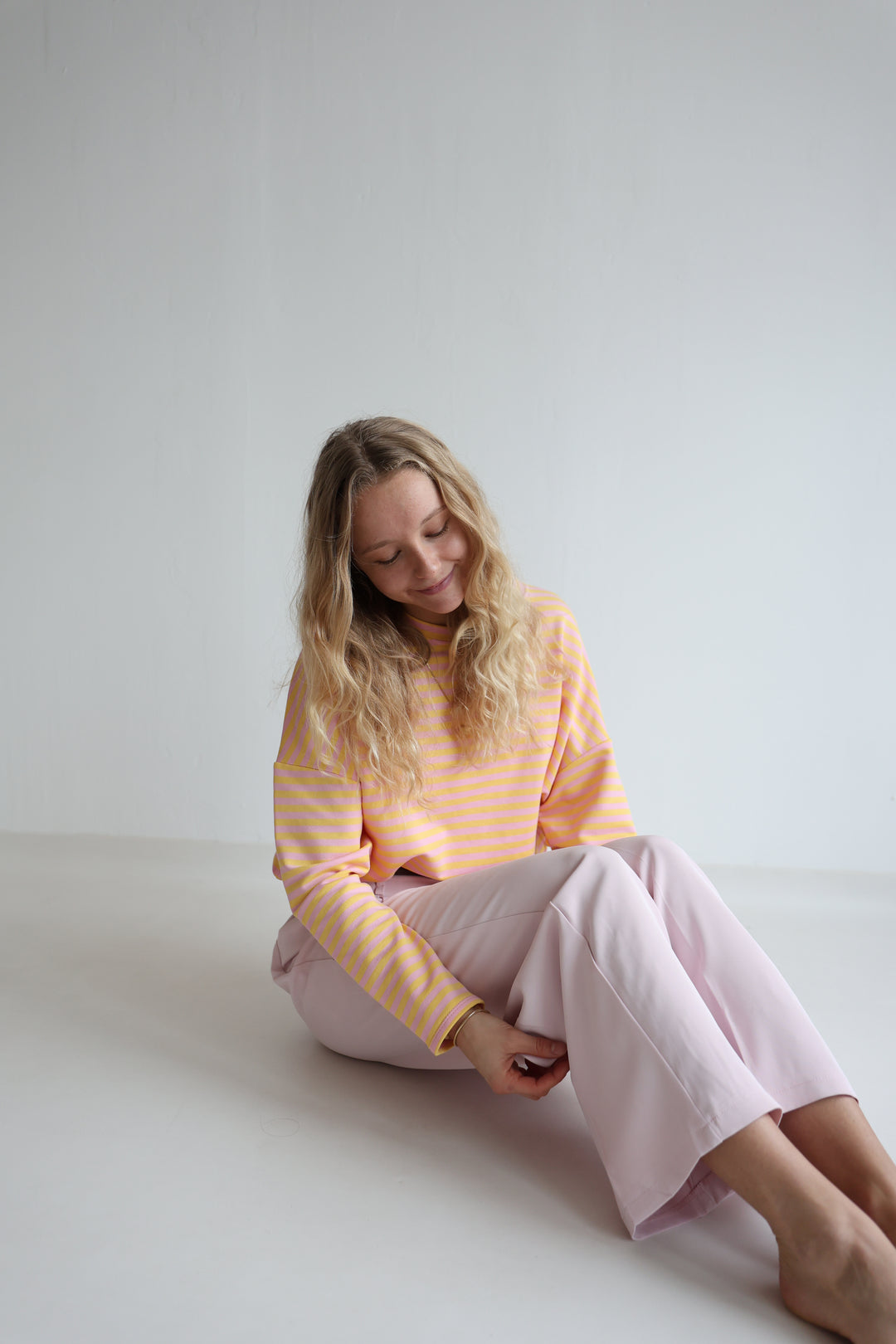 Bundfaltenhose mit Gürtel Anna