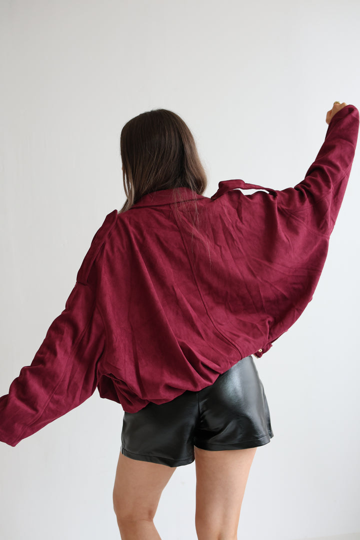 Heritage Suede Bomber Jacket