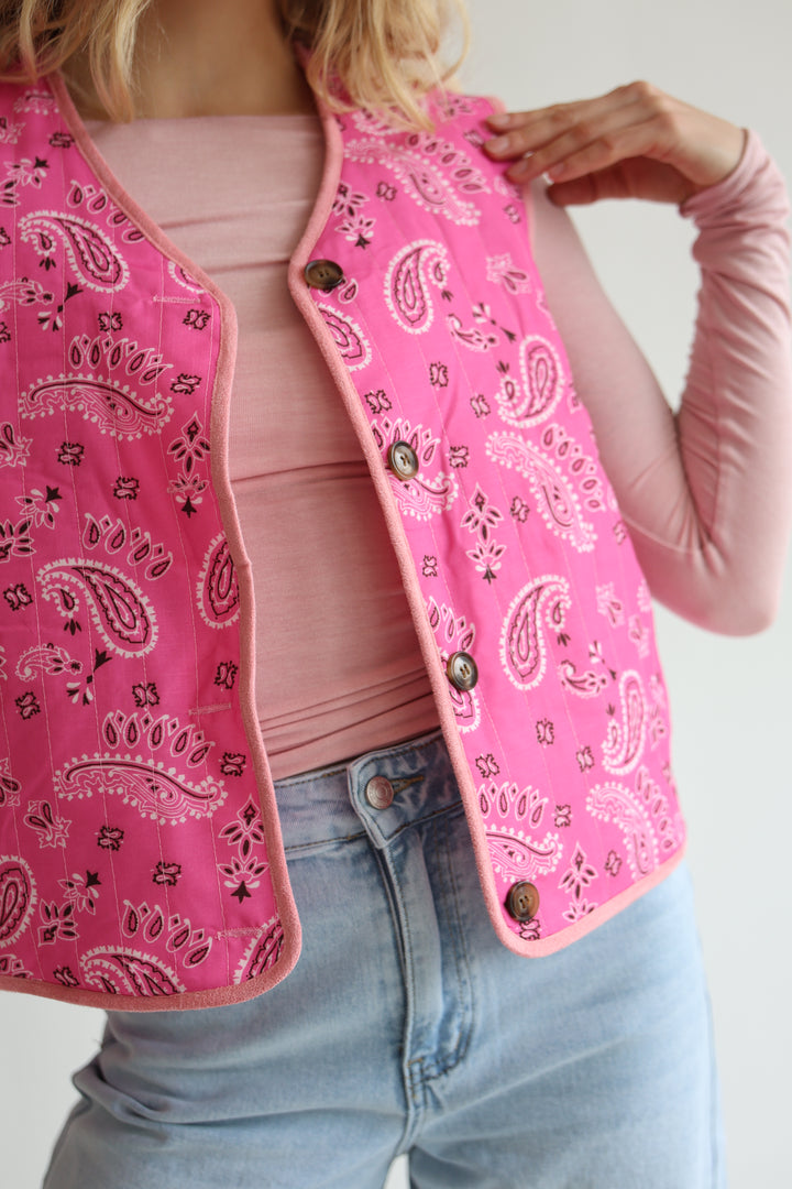 Paisley Teddy Vest
