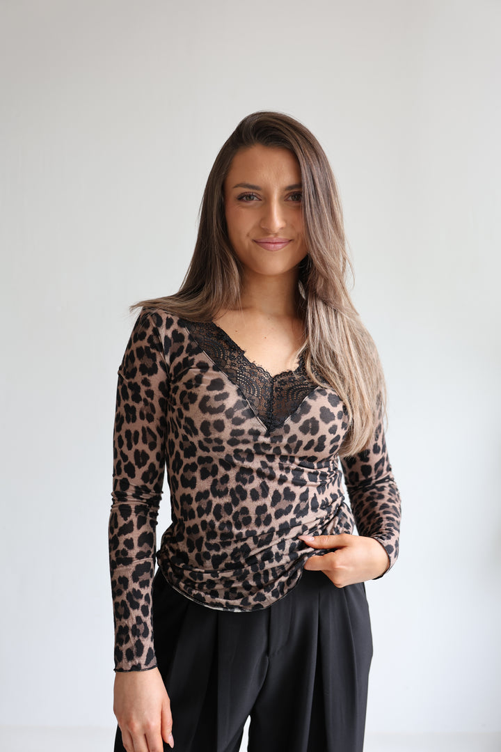 Cashmere Longsleeve Mesh Lace