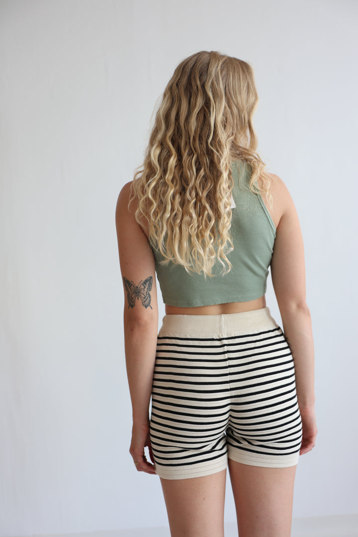 Beachside Striped Relaxed Shorts