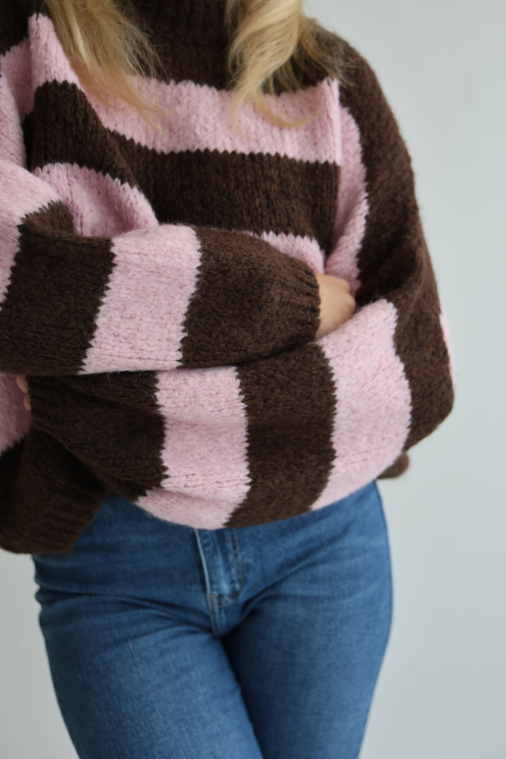 Fluffy Blockstripes Pullover Hannah