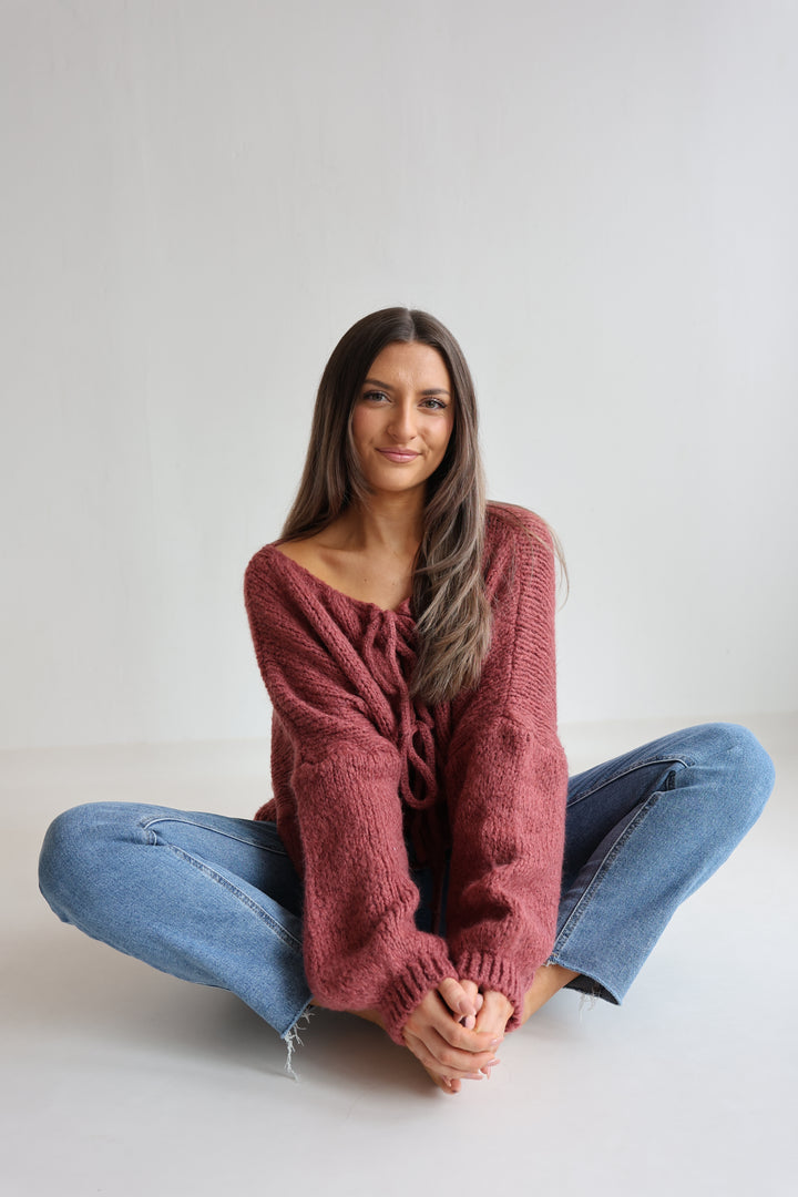 Langarm Cardigan mit Schleifen Lilly