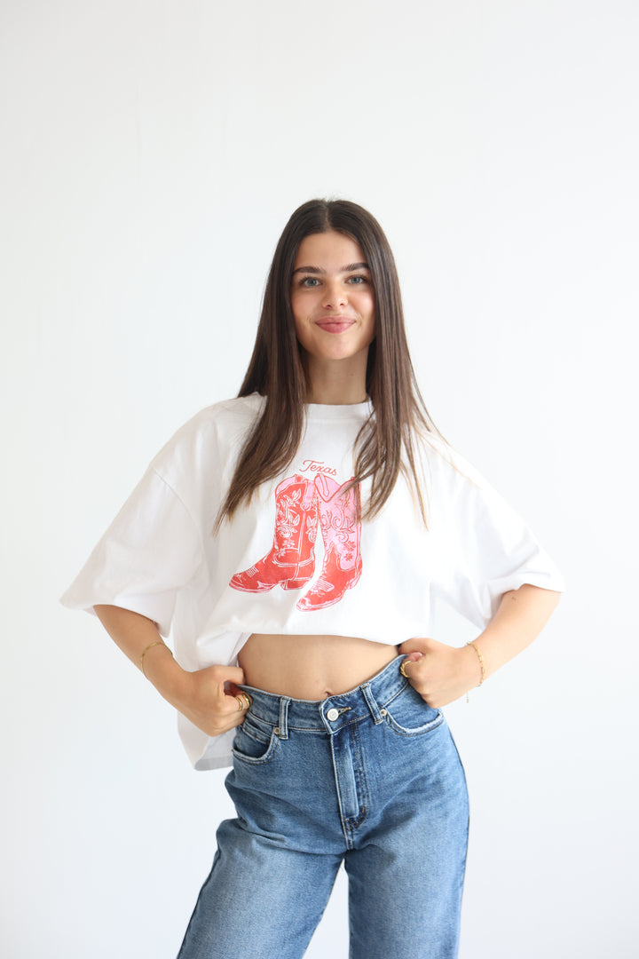Western Boots Relaxed Fit Tee