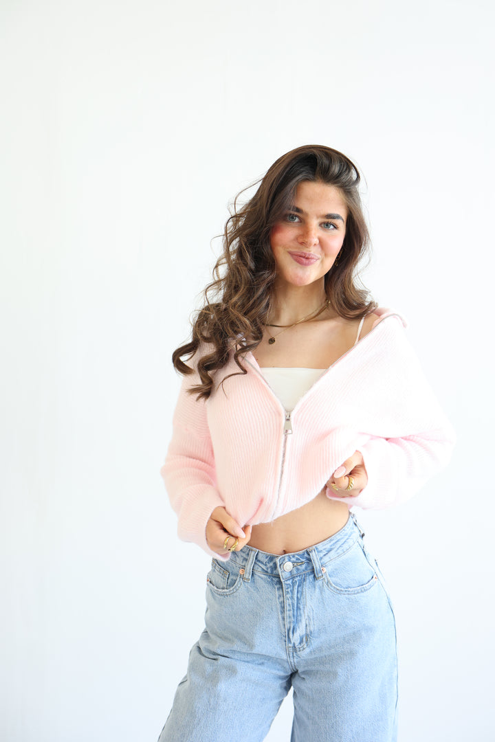 Casual Zipper Cardigan