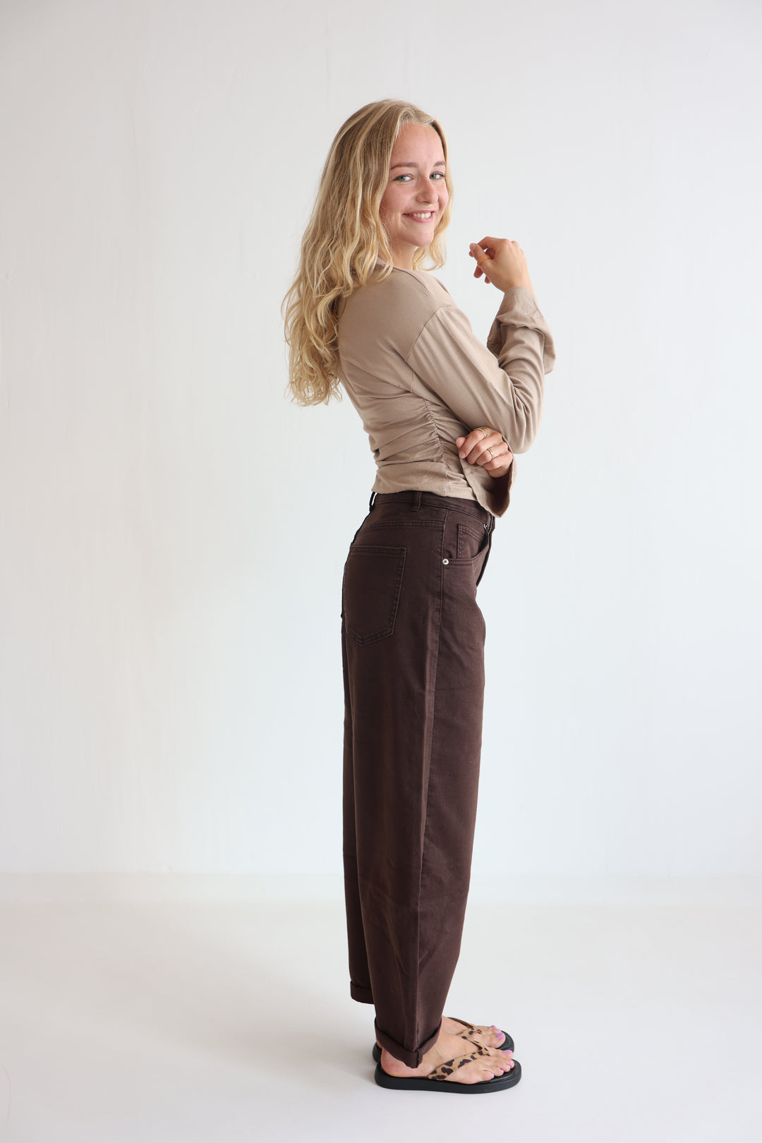 Hazelnut Haze Ballon Jeans
