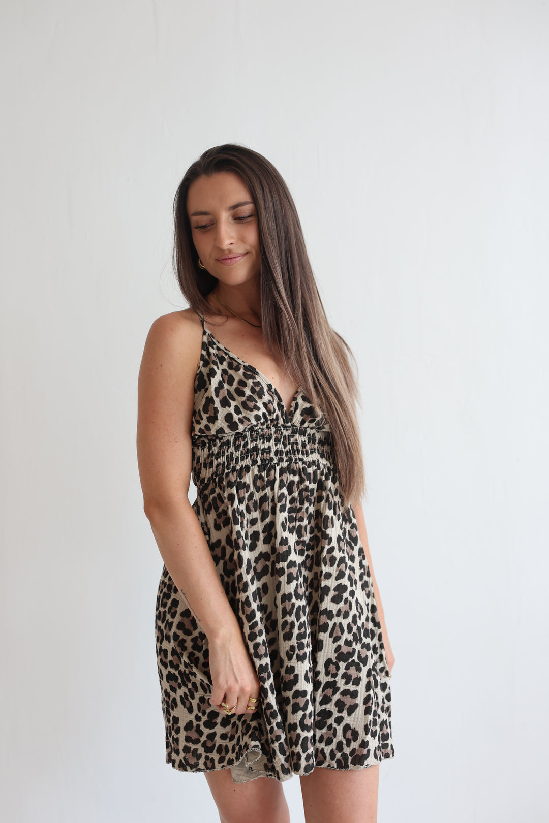 Leopard Print Mini Dress