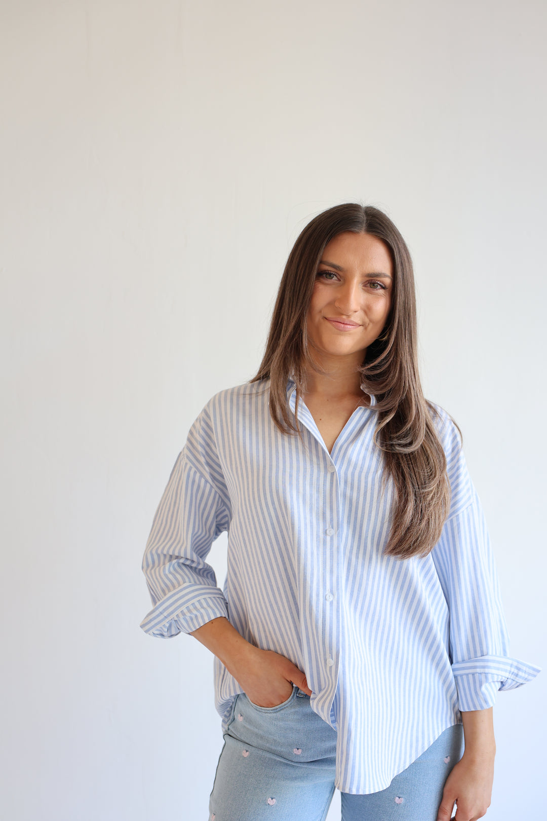 Striped Cotton Blouse