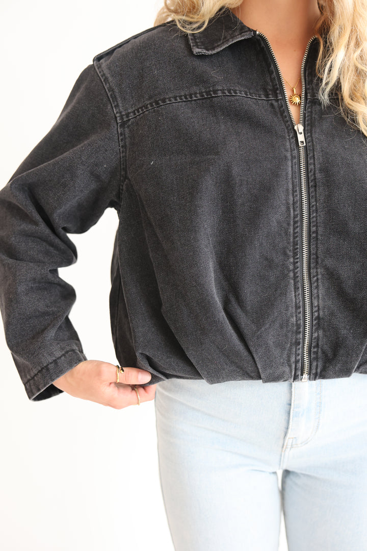 Nova Zip Denim Jacket