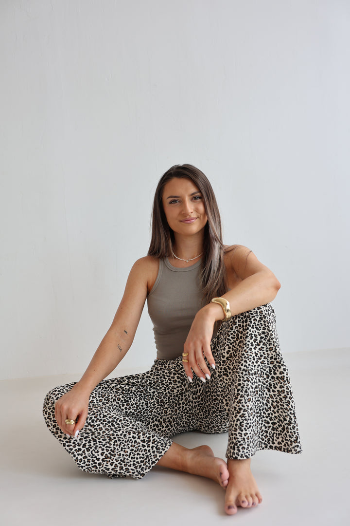 Sweatpants mit Leoprint Everyday