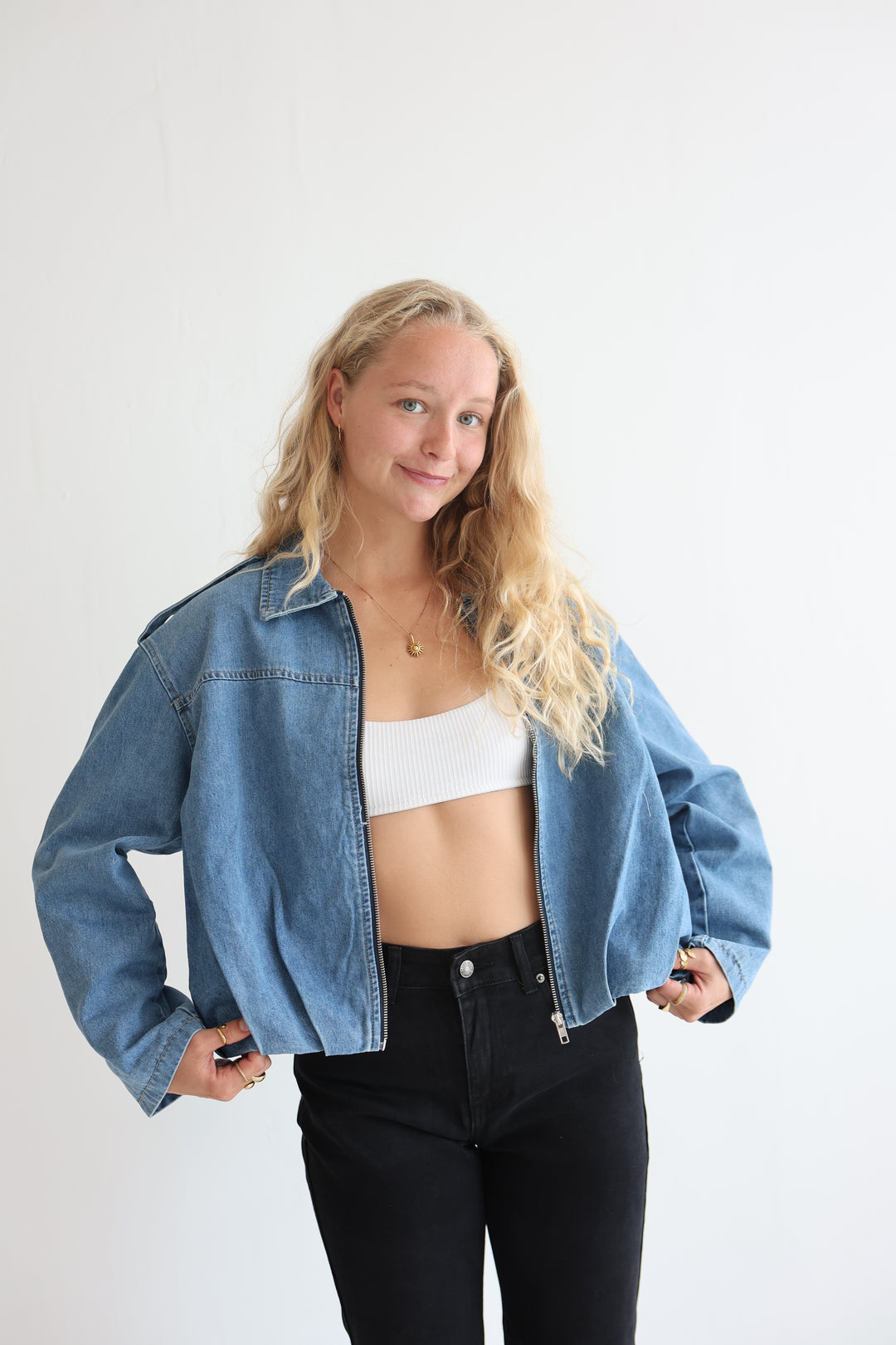 Nova Zip Denim Jacket